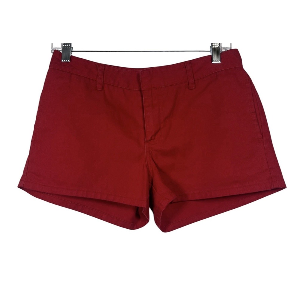 VTG‎ DICKIES Girl Sz 5 Shorts Red Juniors 3" Inseam Low Rise USA Made Vintage